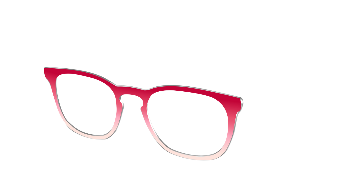 The Cherry to Peach Gradient - Angle Top Image - Pair Eyewear