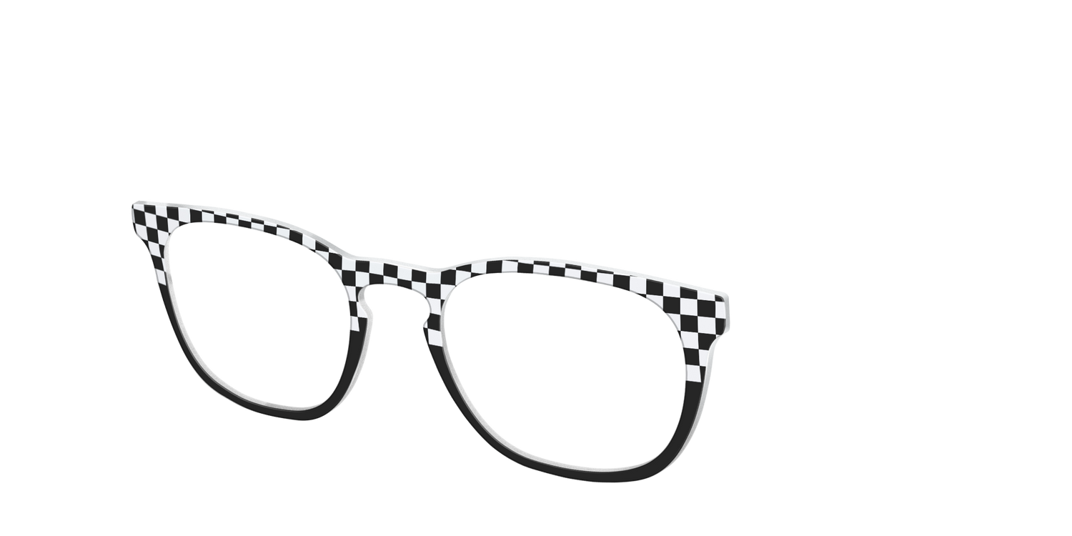 The Classic Check Split - Angle Top Image - Pair Eyewear