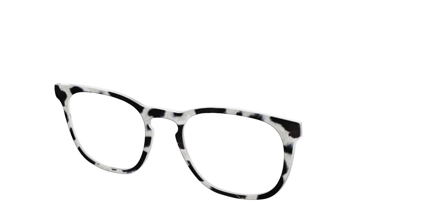 The Classic Cowhide - Angle Top Image - Pair Eyewear