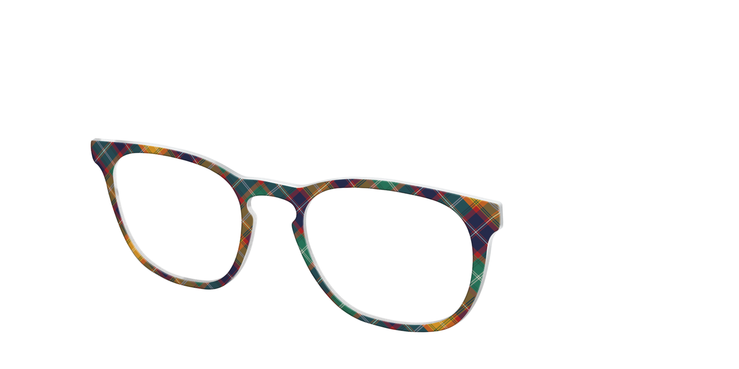 The Collegiate Plaid - Angle Top Image - Pair Eyewear