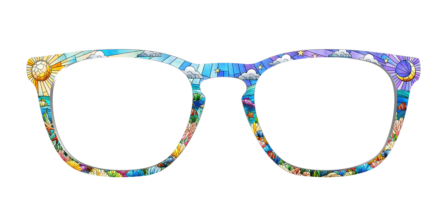 The Coral Reef Stained Glass - Front Top Image - Pair Eyewear