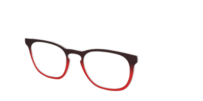 The Currant to Scarlet Red Gradient - Angle Top Thumbnail - Pair Eyewear