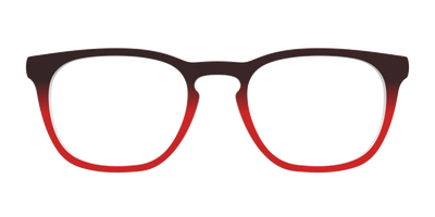 The Currant to Scarlet Red Gradient - Front Top Thumbnail - Pair Eyewear