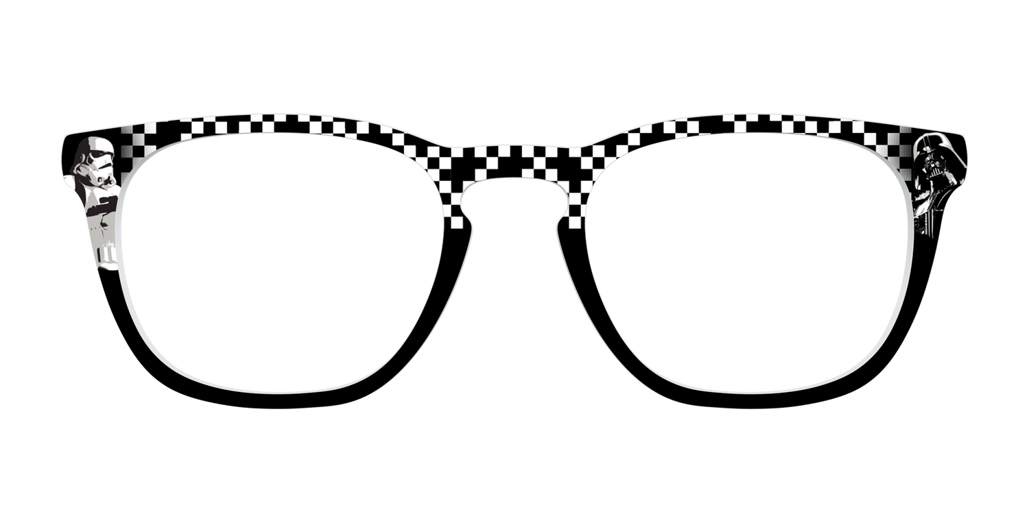Dark Side Checker Split - Front Top Image - Pair Eyewear