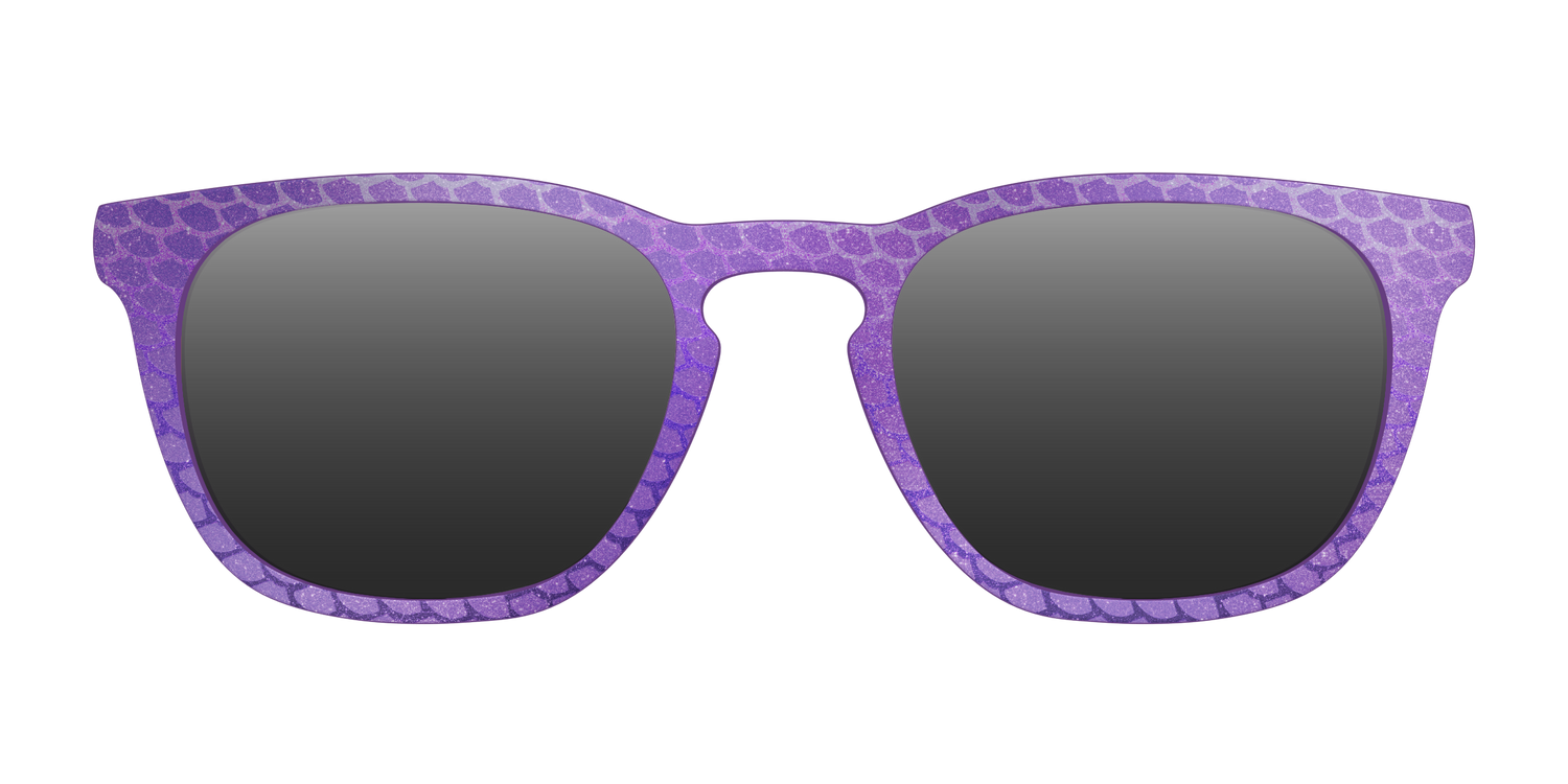 The Polarized Deep Purple Scales Sun Top - Front Top Image - Pair Eyewear