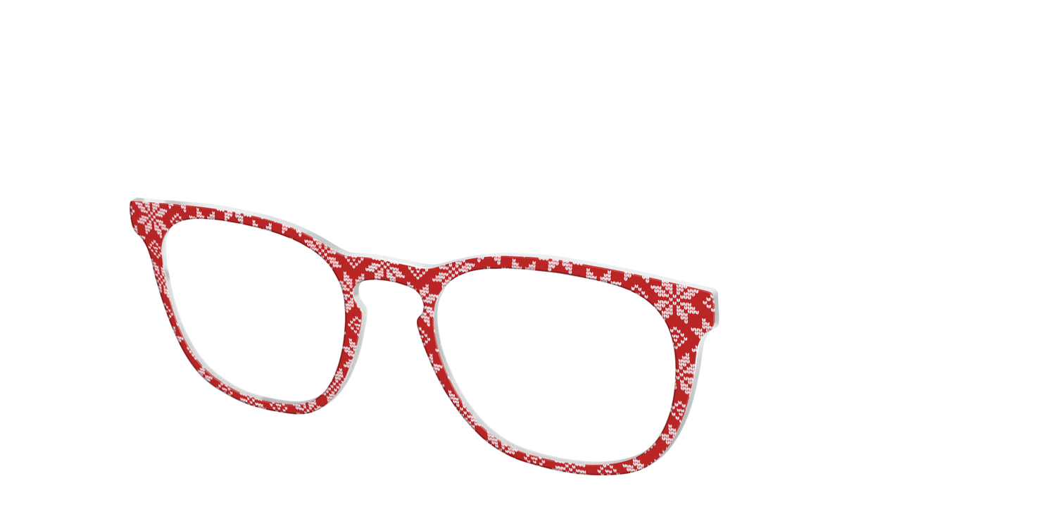 The Fairisle Snowflakes - Angle Top Image - Pair Eyewear