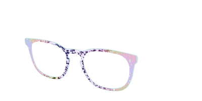 The Fairy Spots with Silver Foil - Angle Top Thumbnail - Pair Eyewear