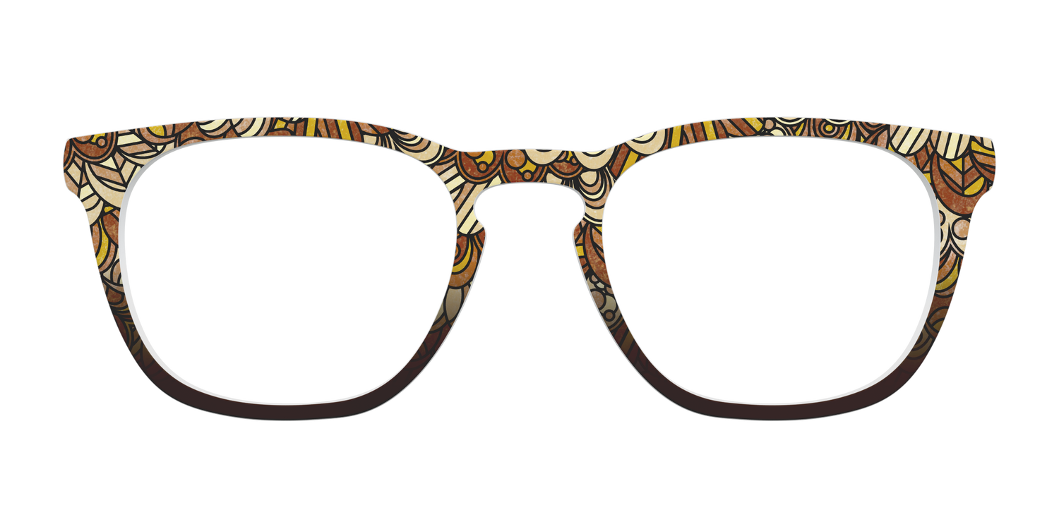 The Feathers Stained Glass - Front Top Image - Pair Eyewear
