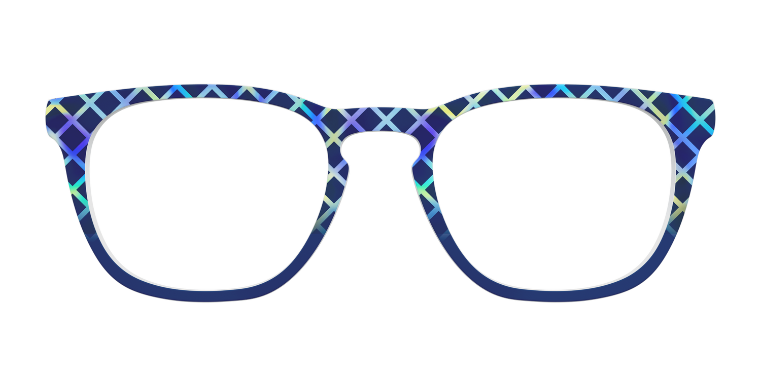 The Frozen Gradient Plaid - Front Top Image - Pair Eyewear