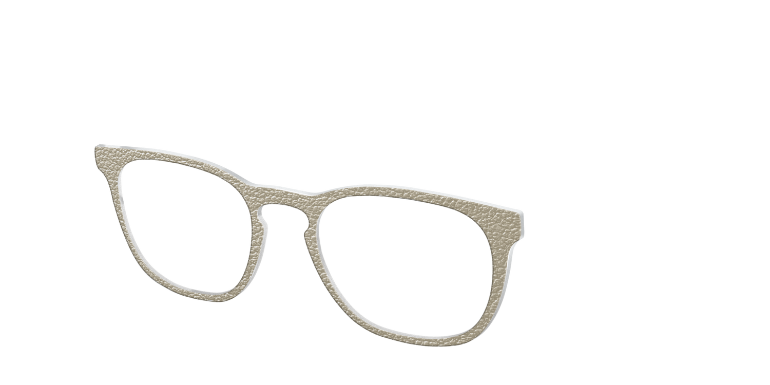The Gold Leather - Angle Top Image - Pair Eyewear