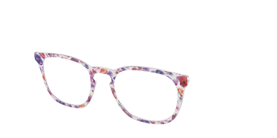 The Holographic Milky Floral - Angle Top Thumbnail - Pair Eyewear
