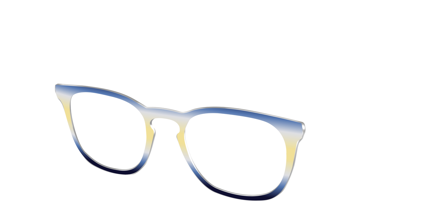 The Indigo to Honeysuckle Gradient - Angle Top Image - Pair Eyewear