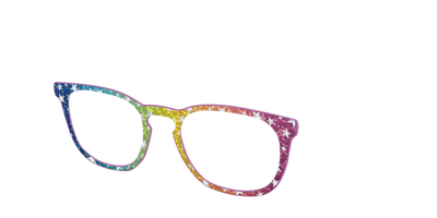 The Iridescent Rainbow Stars - Angle Top Thumbnail - Pair Eyewear