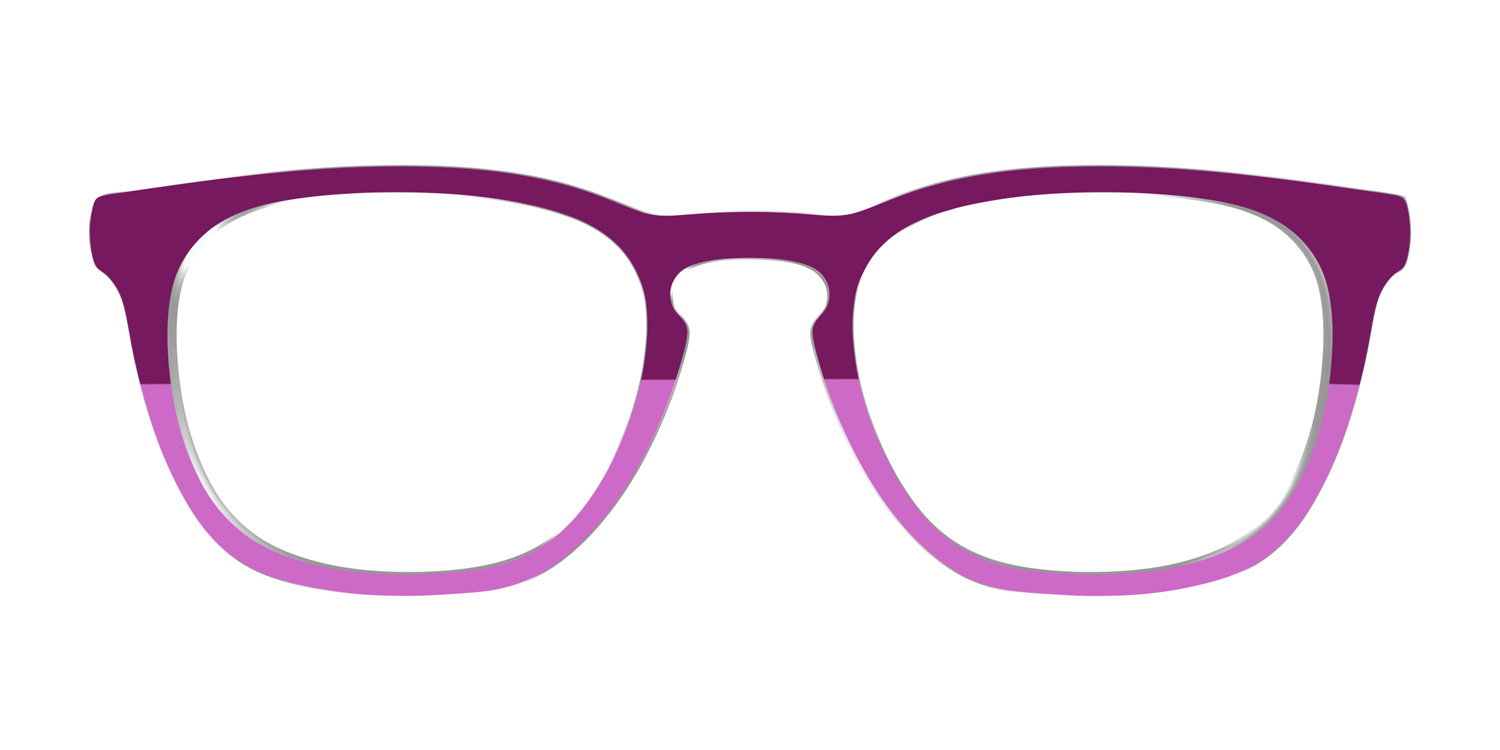 The Mulberry & Orchid Split - Front Top Image - Pair Eyewear