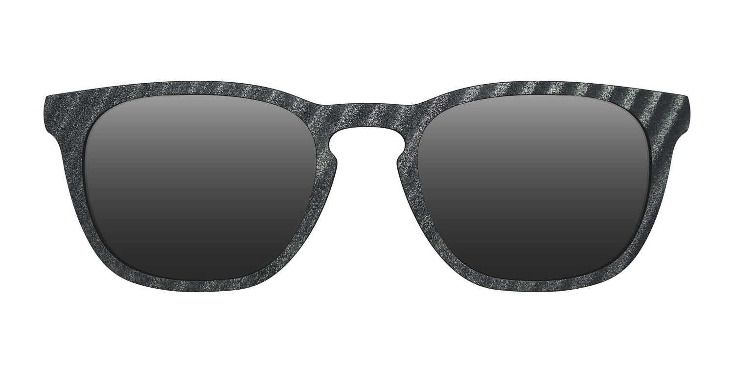 The Polarized Obsidian Stripe Sun Top - Front Top Image - Pair Eyewear