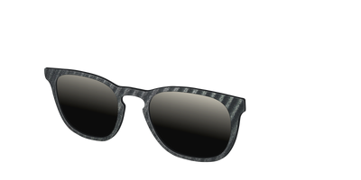 The Polarized Obsidian Stripe Sun Top - Angle Top Thumbnail - Pair Eyewear