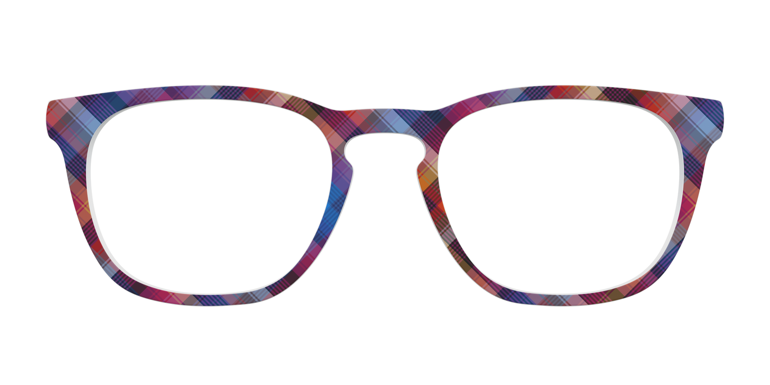 The Ombre Plaid - Front Top Image - Pair Eyewear