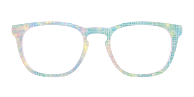 The Pastel Gradient with Holographic Hatching - Front Top Thumbnail - Pair Eyewear