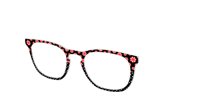 The Peppermint Pin Dot Split - Angle Top Thumbnail - Pair Eyewear