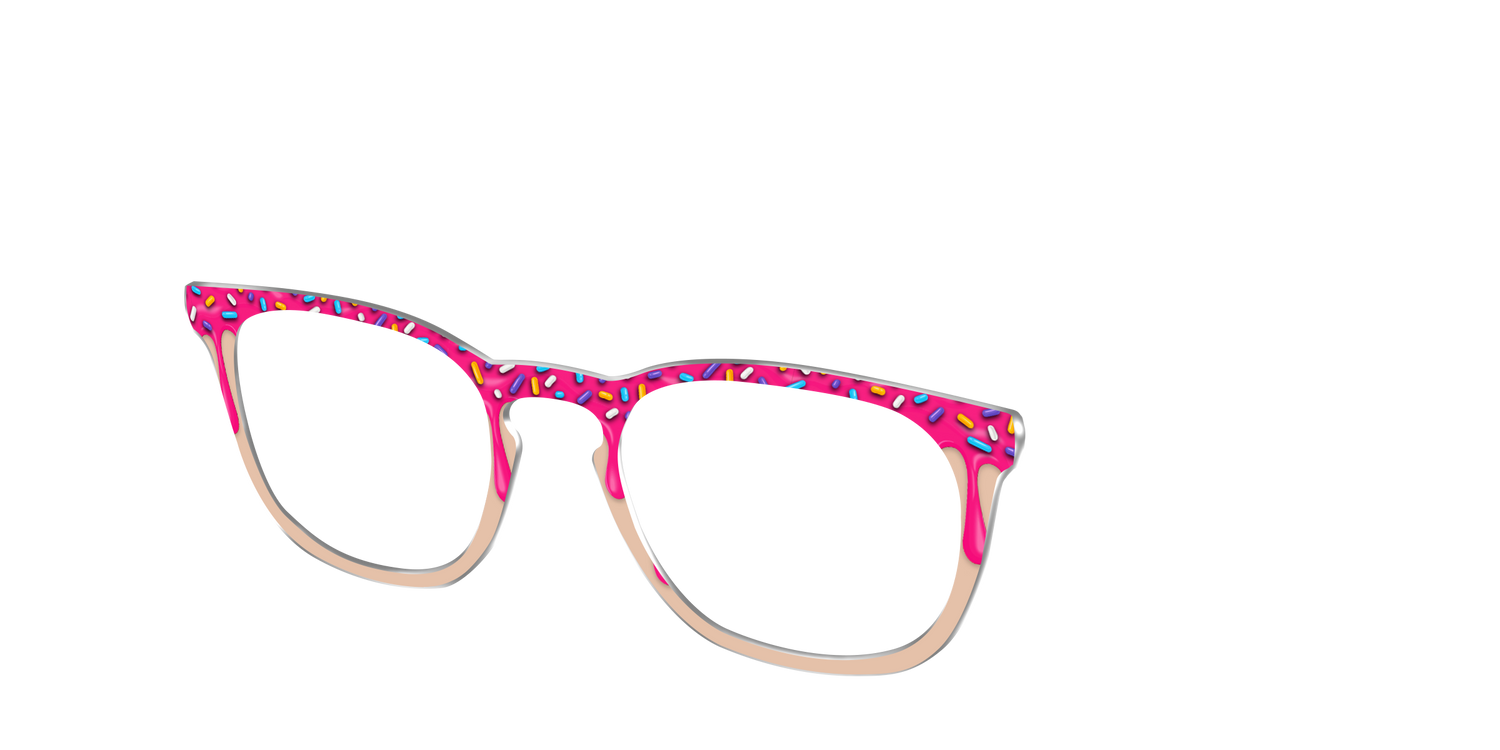 The Pink Pastry - Angle Top Image - Pair Eyewear