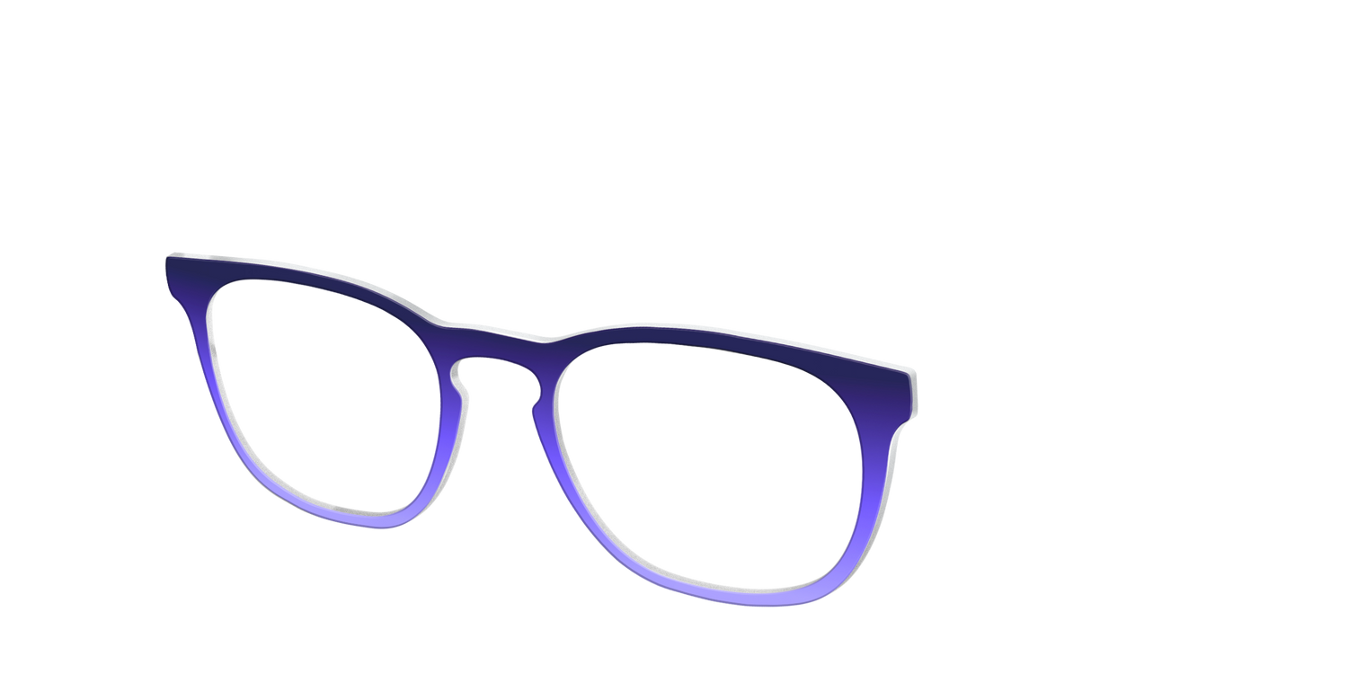 The Plum to Wisteria Gradient - Angle Top Image - Pair Eyewear