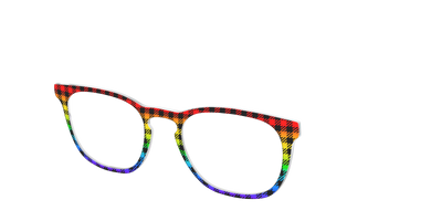 The Primary Plaid - Angle Top Thumbnail - Pair Eyewear
