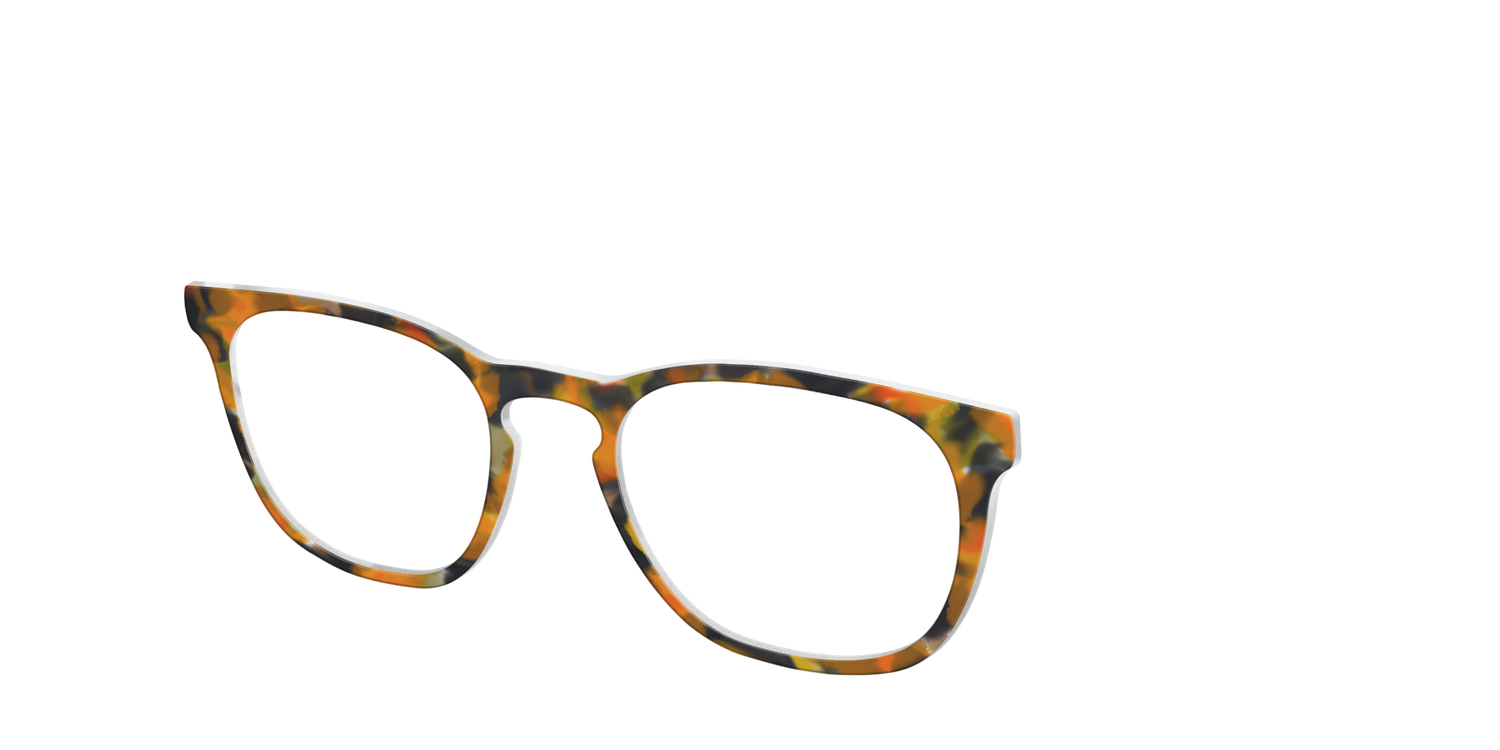 The Pumpkin Tortoise - Angle Top Image - Pair Eyewear