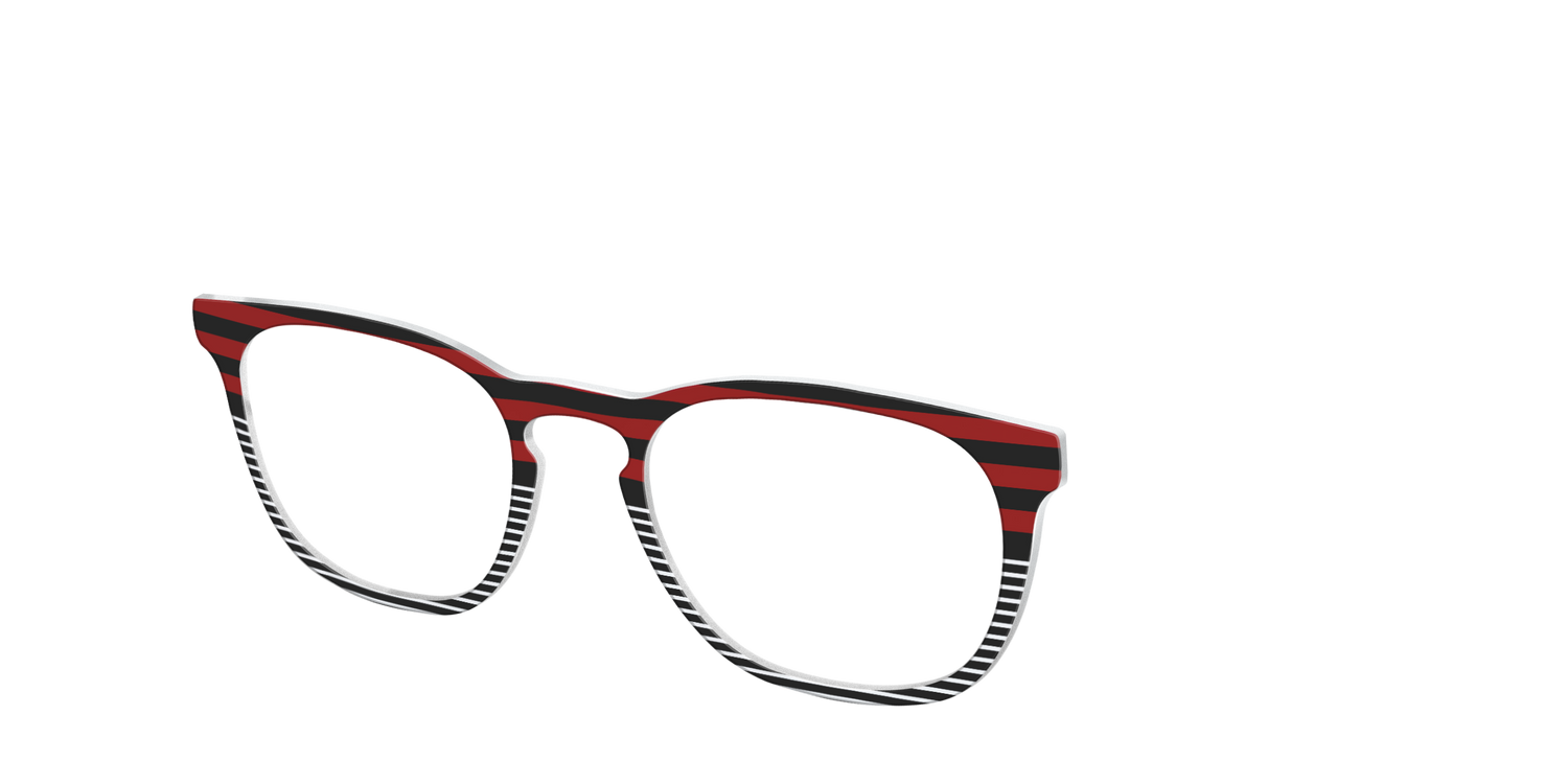 The Punk Stripes Split - Angle Top Image - Pair Eyewear