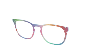 The Rainbow Holographic Celestial - Angle Top Thumbnail - Pair Eyewear