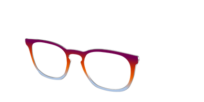 The Raspberry to Periwinkle Gradient - Angle Top Thumbnail - Pair Eyewear