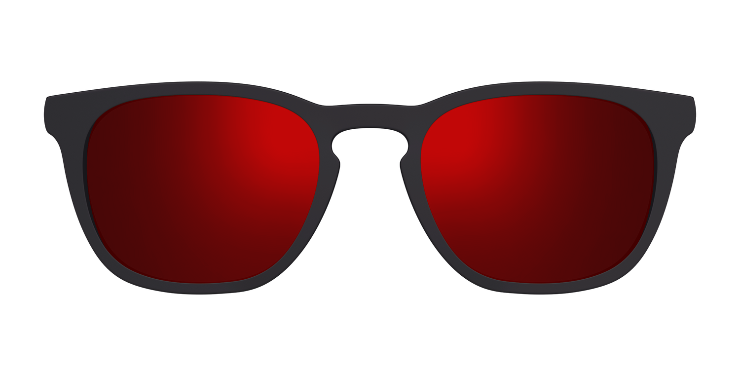 The Polarized Red Reflective Sun Top - Front Top Image - Pair Eyewear