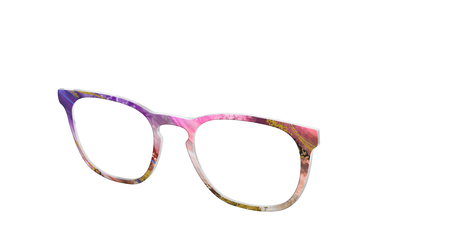 The Rose Quartz Crystal - Angle Top Image - Pair Eyewear