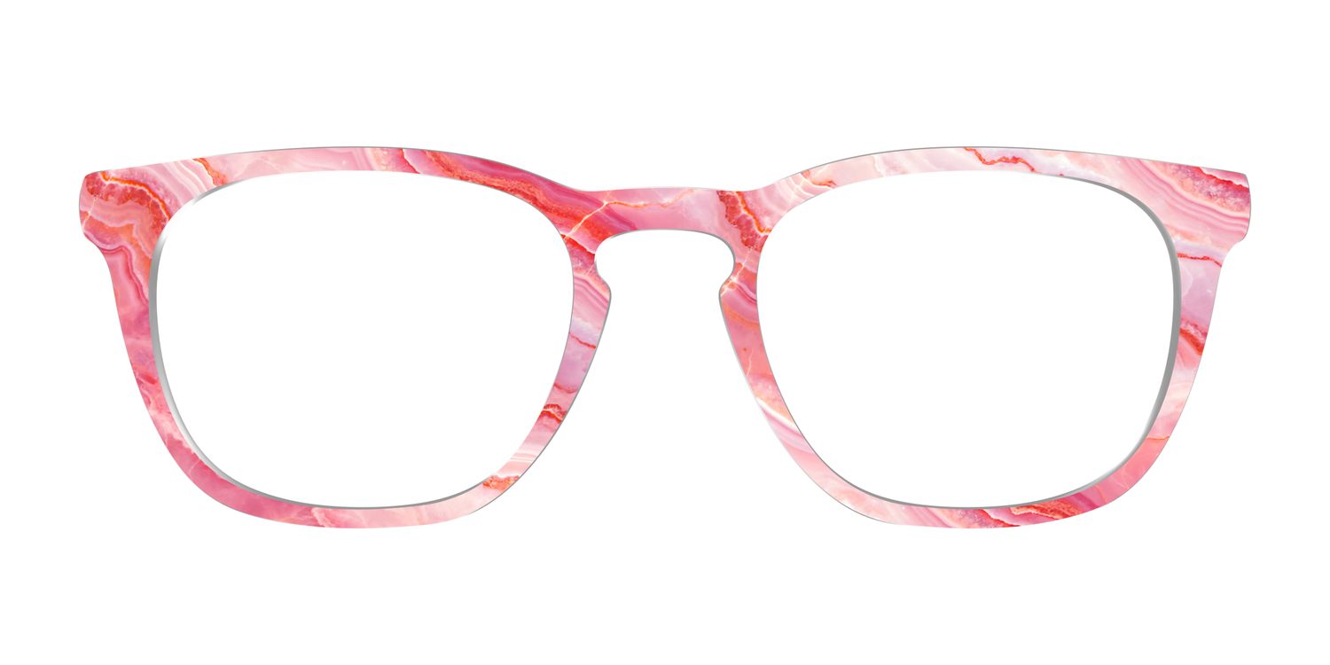 The Rose Quartz Geode - Front Top Image - Pair Eyewear