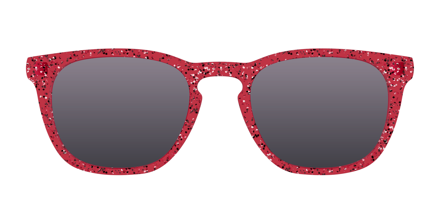 The Polarized Ruby Sparkle Sun Top - Front Top Image - Pair Eyewear