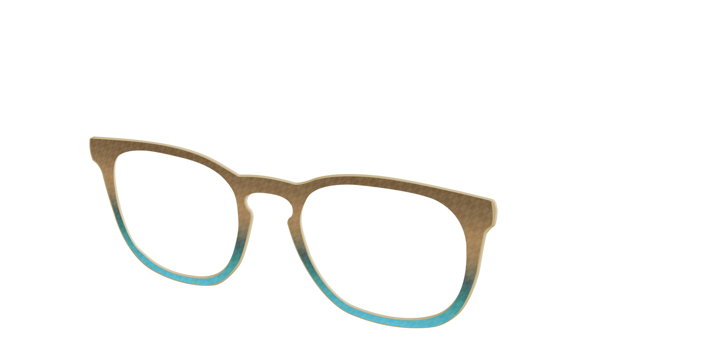 The Sand to Sea Gradient Check - Angle Top Image - Pair Eyewear