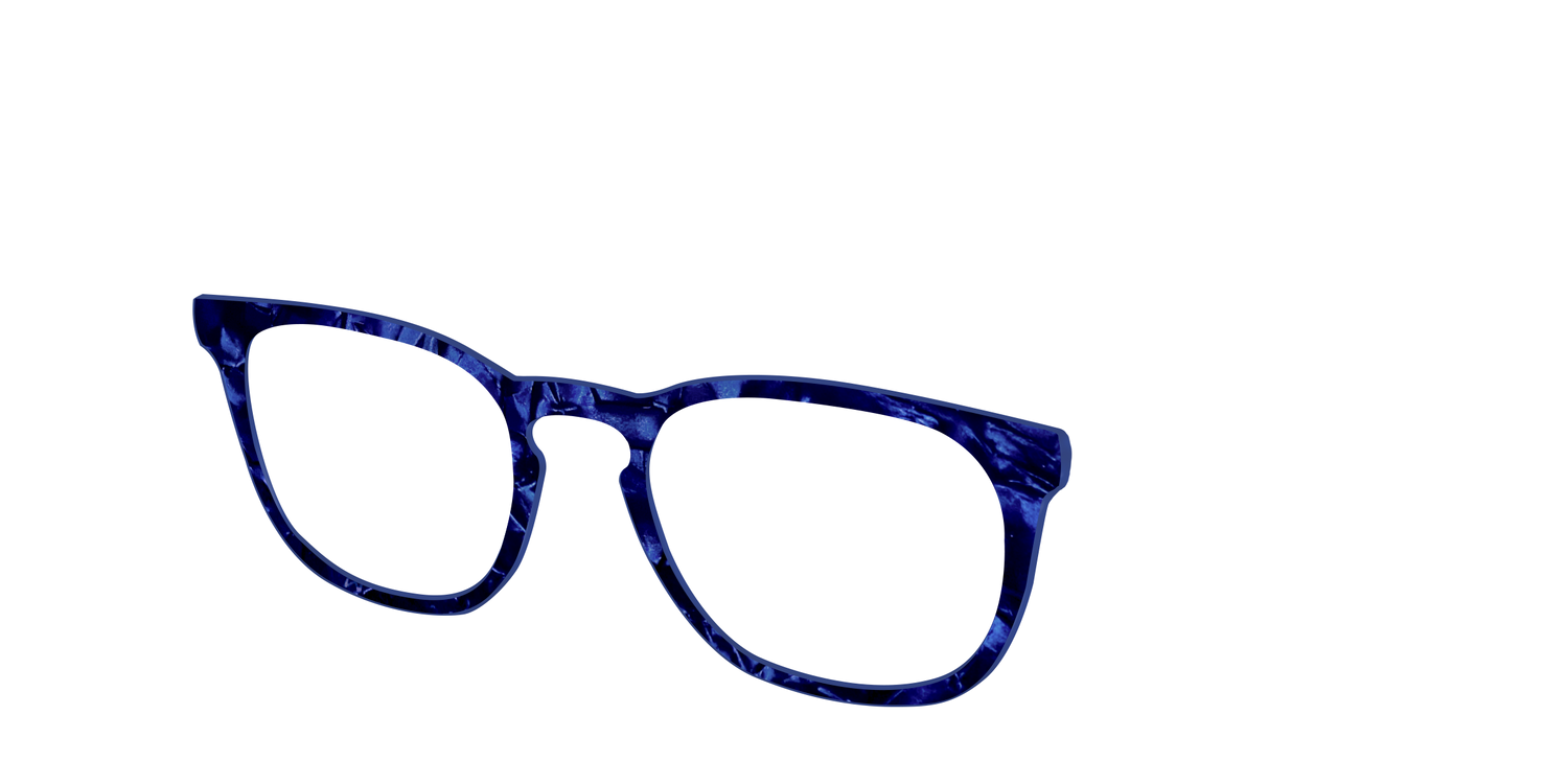 The Sapphire Pearl Marble - Angle Top Image - Pair Eyewear