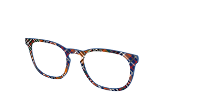 The Scholastic Plaid with Foil - Angle Top Thumbnail - Pair Eyewear