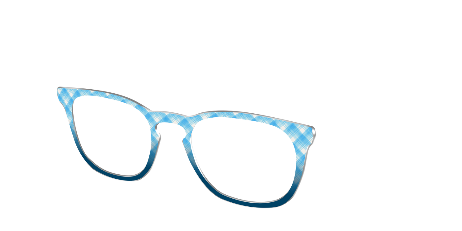 The Seaside Plaid - Angle Top Image - Pair Eyewear