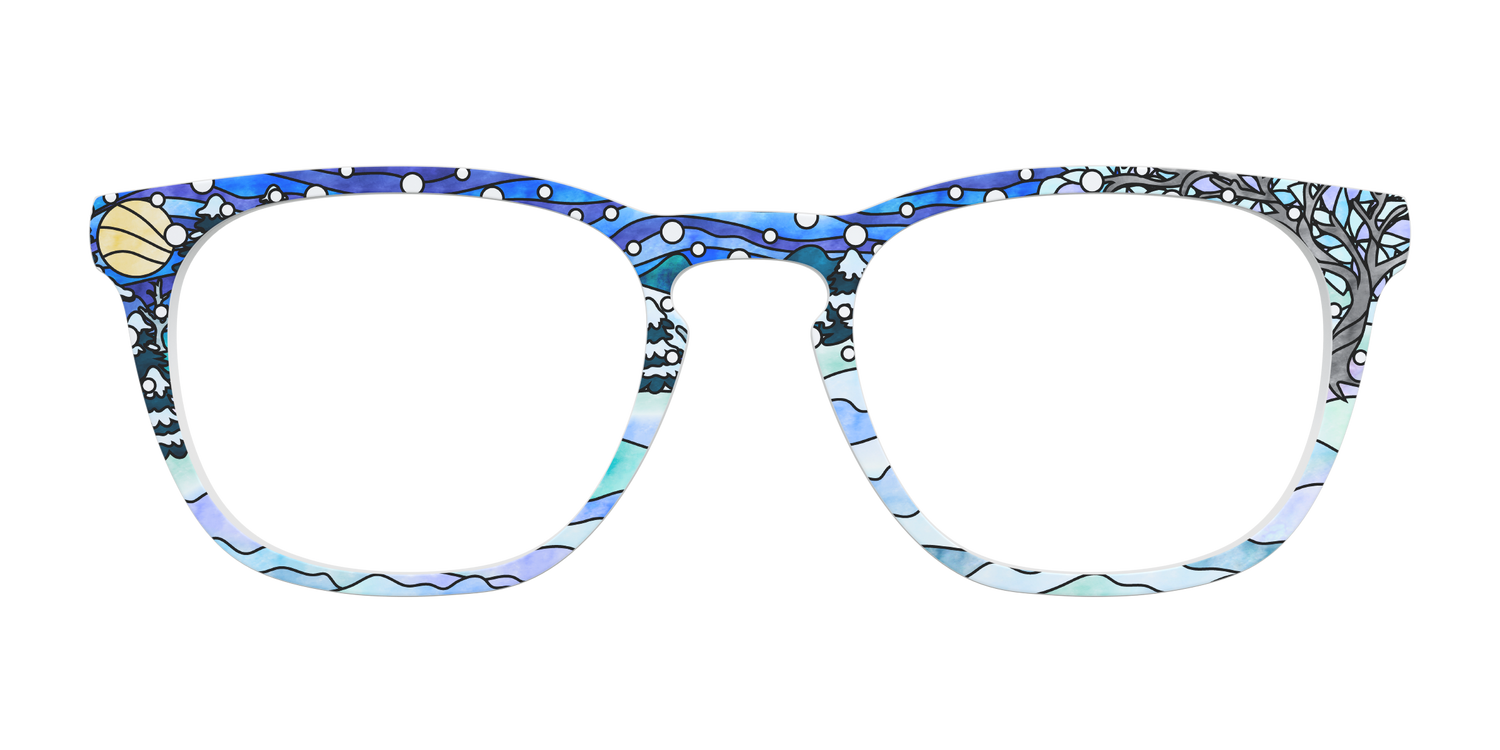 The Snowscape Stained Glass - Front Top Image - Pair Eyewear