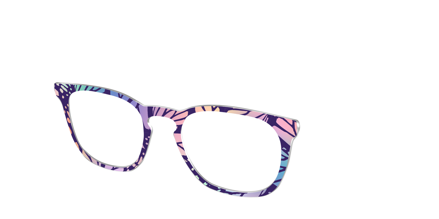 The Sorbet Wings Mosaic - Angle Top Image - Pair Eyewear