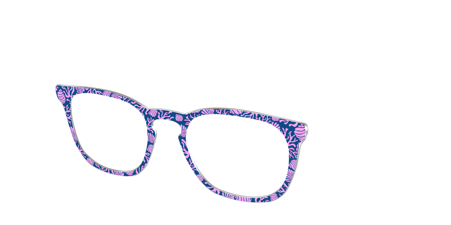 The Two-Toned Coral - Angle Top Image - Pair Eyewear