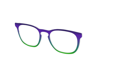 The Ultra Violet to Bright Green Gradient - Angle Top Thumbnail - Pair Eyewear