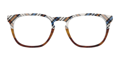 The Wood Split Plaid - Front Top Thumbnail - Pair Eyewear