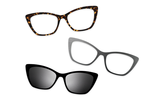 Crystal Clear with Gold Set - Secondary Image - Pair Eyewear