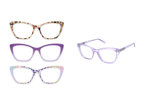 The Wanda - Lavender Clear - Pair Eyewear