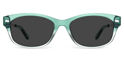 The Addison - Teal Pearlized Gradient Acetate Silver Metal Sun - Thumbnail3 - Pair Eyewear