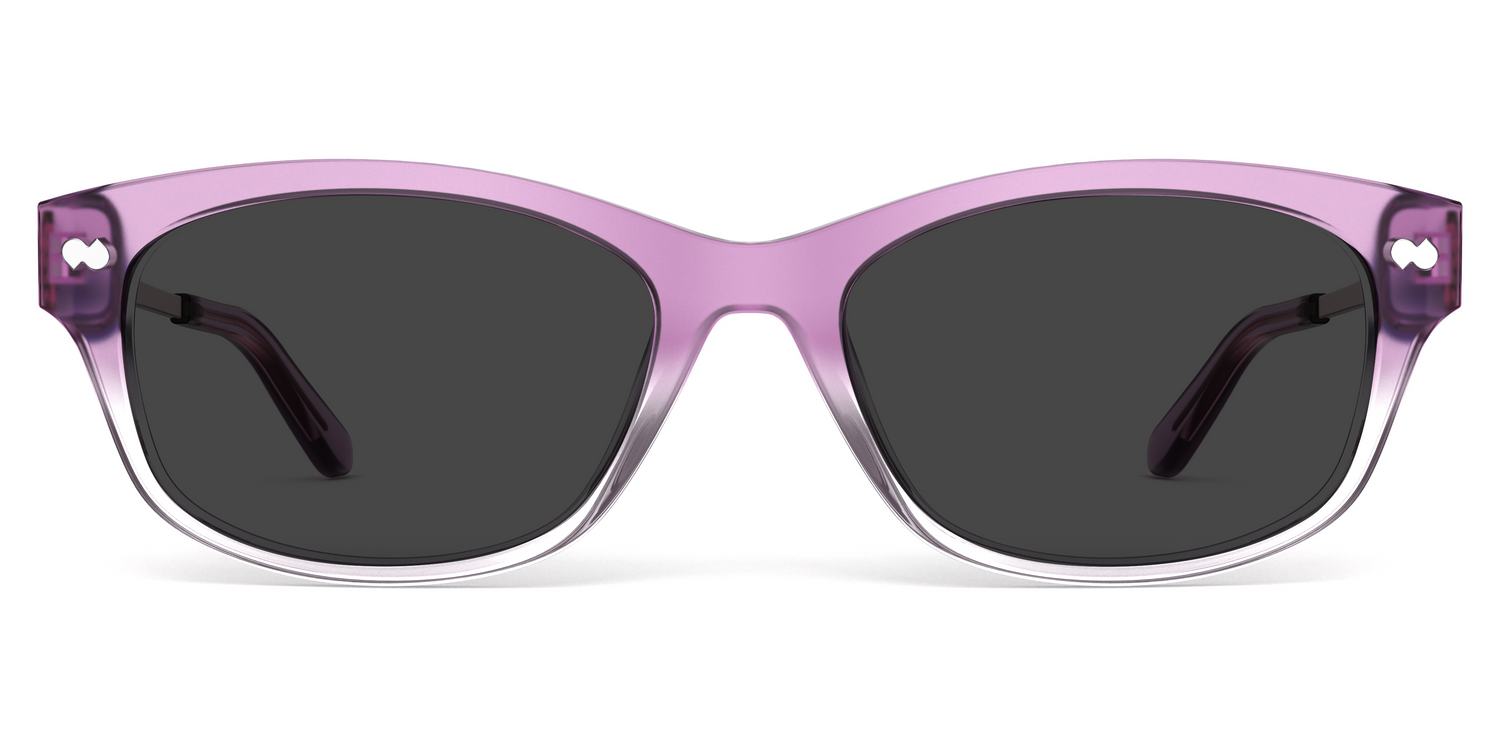 The Addison - Violet Pearlized Gradient Acetate Rose Gold Metal Sun - Carousel3 - Pair Eyewear