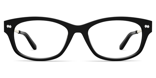 The Addison - Black Acetate Gold Metal - Secondary Image - Pair Eyewear
