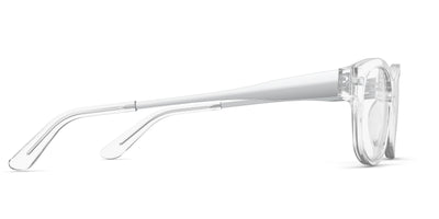 The Addison - Crystal Clear Acetate Silver Metal - Thumbnail3 - Pair Eyewear