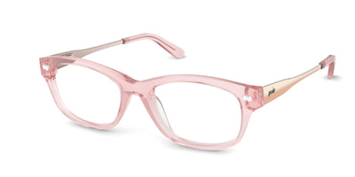 The Addison - Pink Clear Acetate Rose Gold Metal - Thumbnail1 - Pair Eyewear